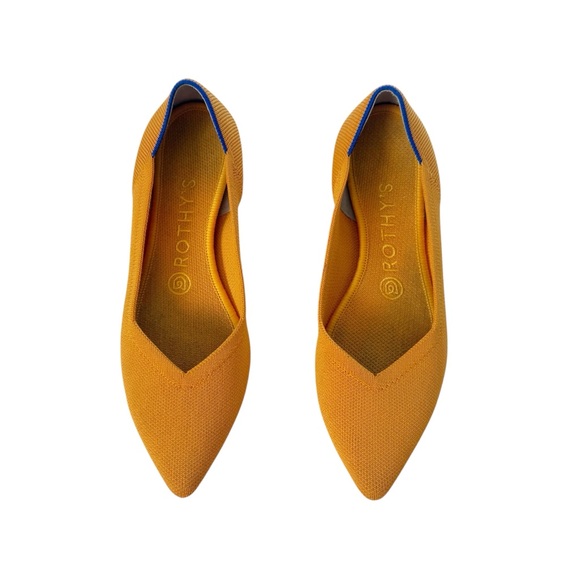 Rothy’s The Point in Marigold (Retired Color) size 7.5 - Picture 1 of 6